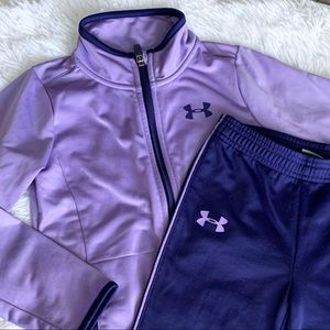 Under Armour Kids Purple Track Jacket & Pants
